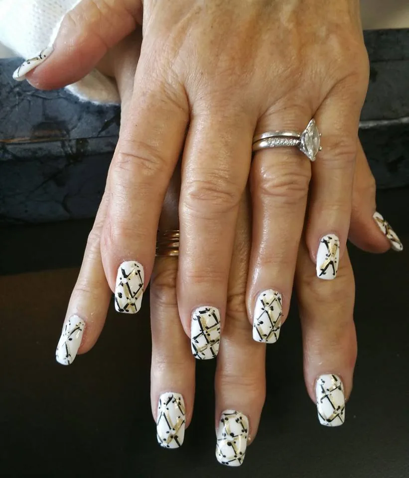 Silk wrap nail design Commack NY